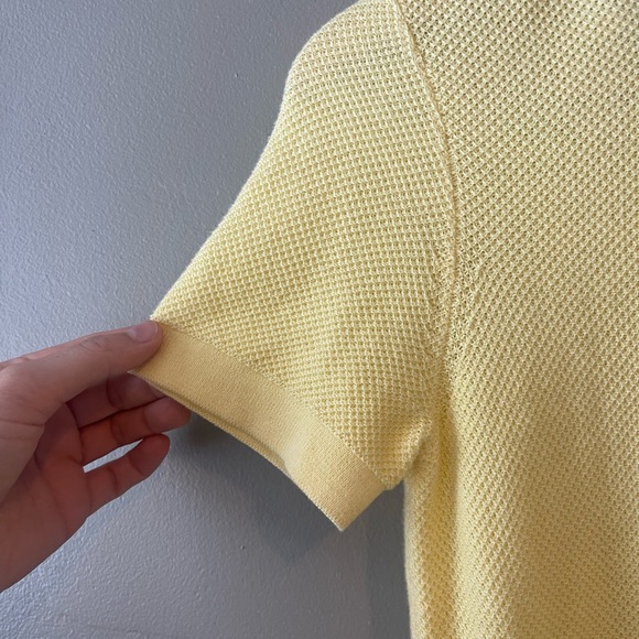 J.Crew  Short-Sleeve Woven Collar Sweater - Picture 5 of 6